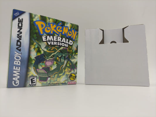 Pokemon Emerald - box with inner tray option - Game Boy Advance/ GBA - thick cardboard. Top Quality !!