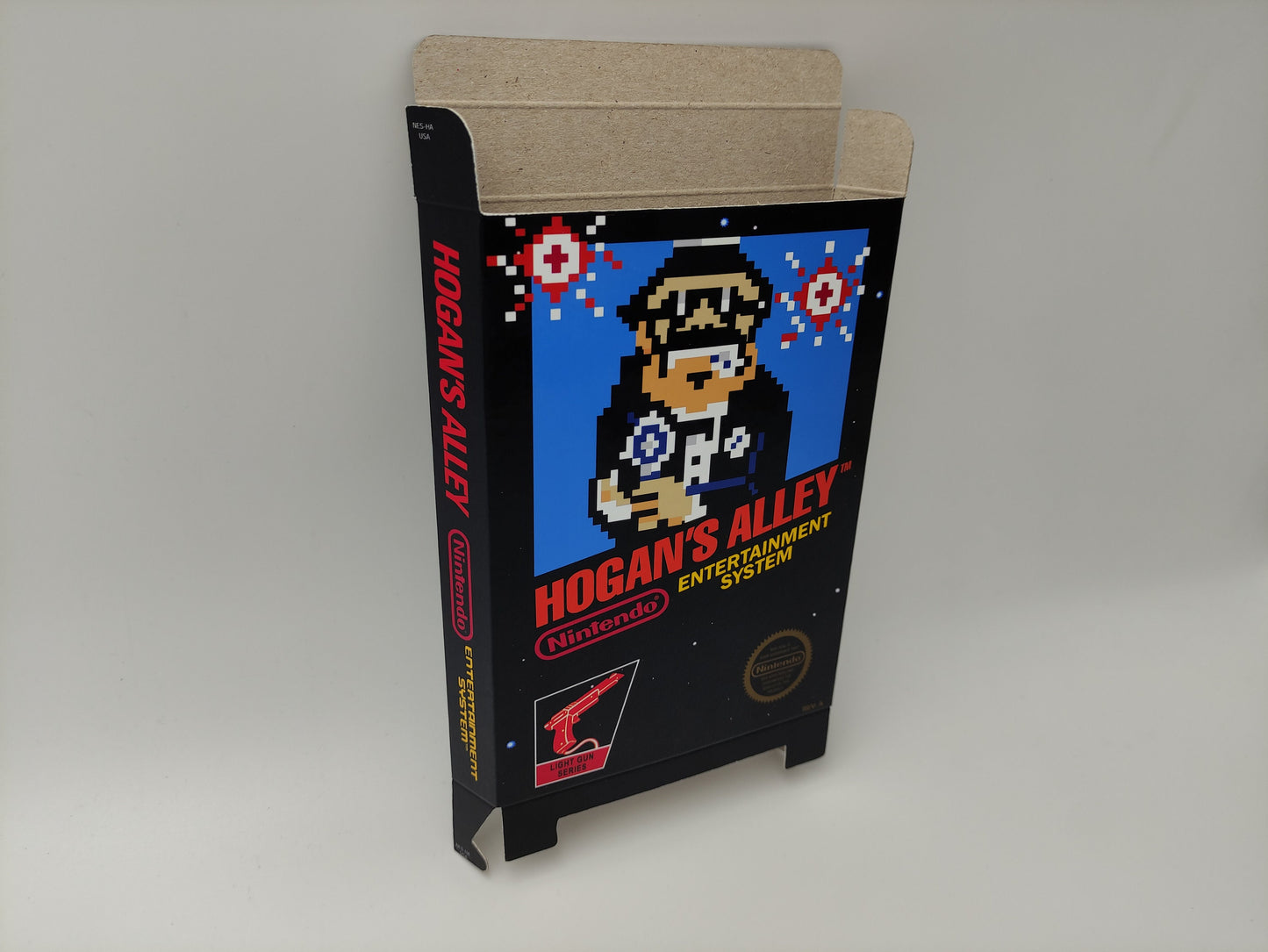 Hogan's Alley - Box only - NES - NTSC or PAL - thick cardboard as in the original. Top Quality !