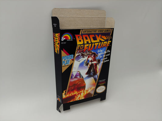 Back to the Future - NTSC - NES - box replacement only - thick cardboard as in the original.