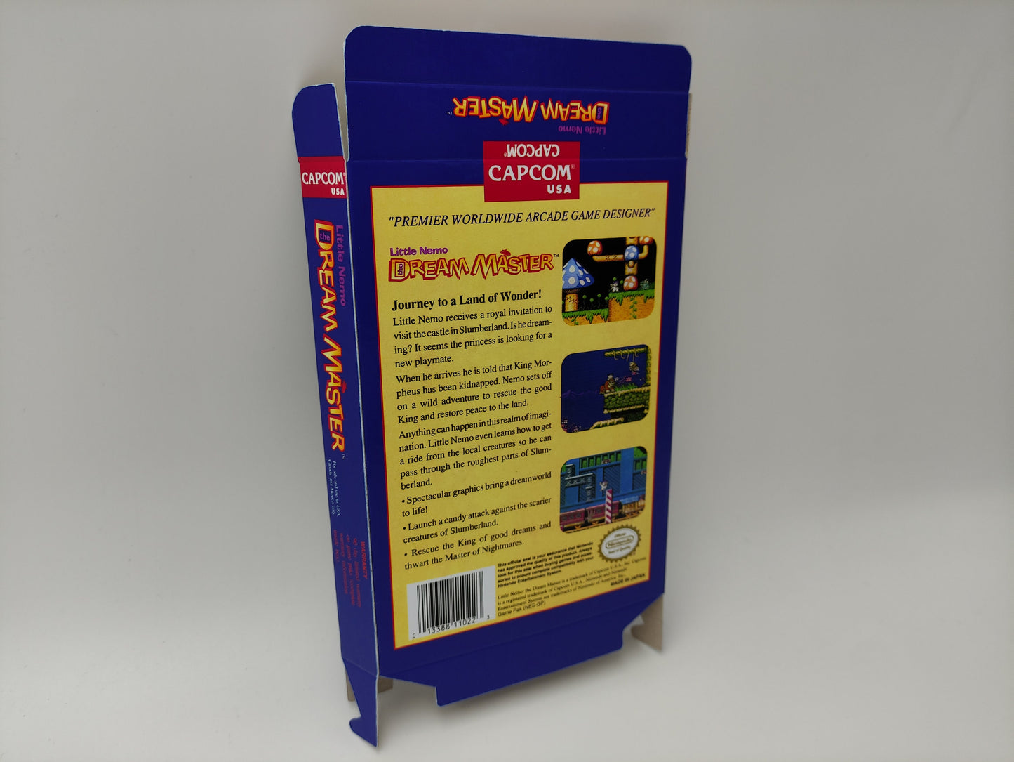 Little Nemo Dream Master - NES - box replacement only - NTSC or PAL Region - thick cardboard.