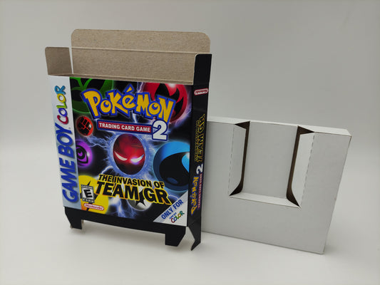 Pokemon Trading Card Game 2 - box with inner tray option - Game boy Color/ GBC. Thick cardboard. HQ!