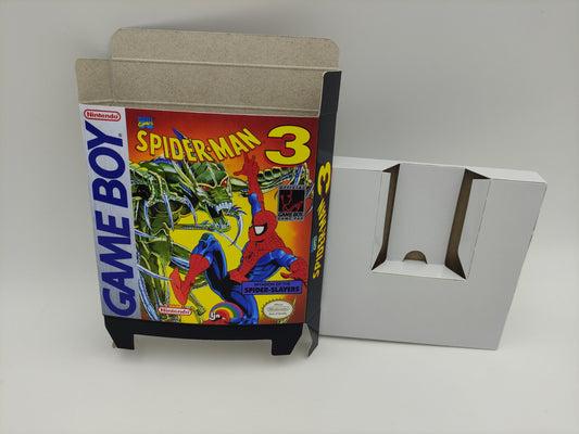 Spider-Man 3 - box with inner tray option - Game boy/ GB. Thick cardboard. HQ!