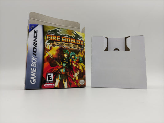 Fire Emblem the Sacred Stones - box with inner tray option - Gameboy Advance - thick cardboard. Top Quality !