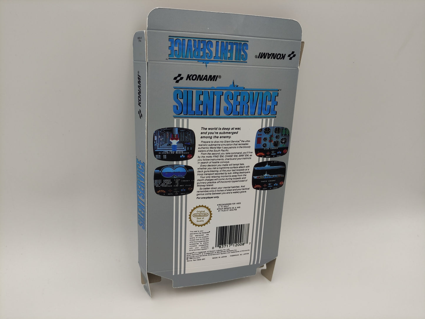 Silent Service - Box only - NES - PAL - thick cardboard as in the original. Top Quality !