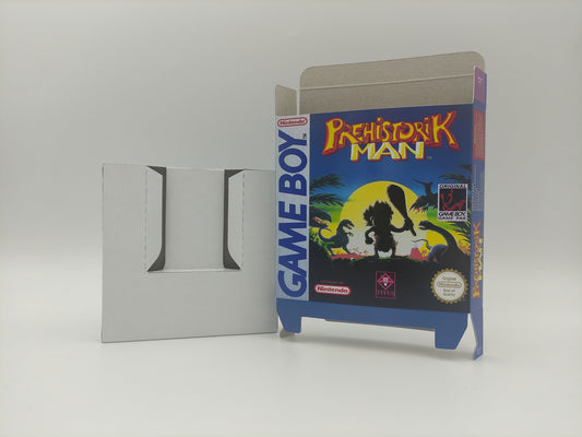 Prehistorik Man - box with inner tray option - Game Boy/ GB - thick cardboard. Top Quality !!