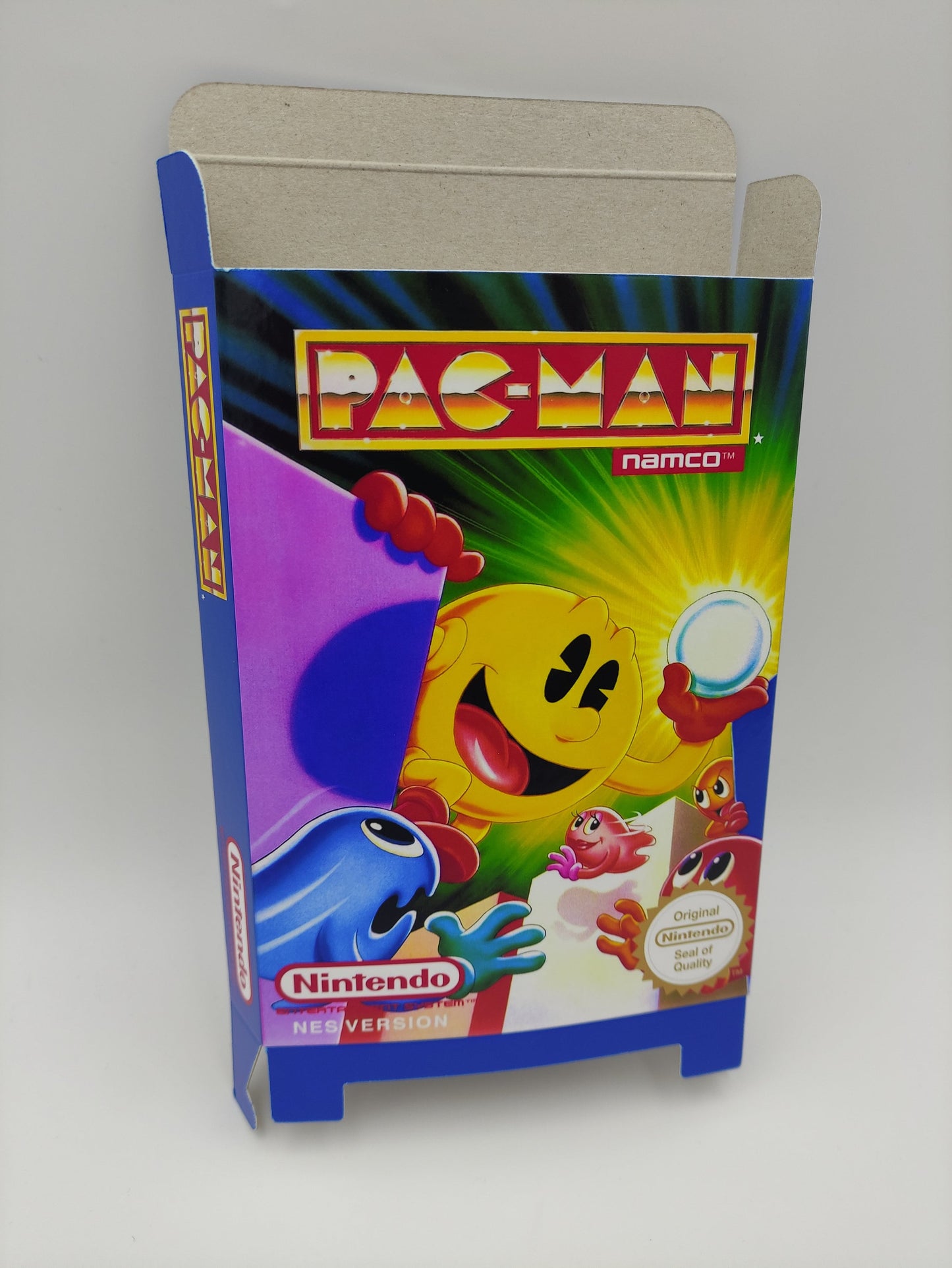 Pac-Man - Box only - NES - thick cardboard as in the original. Top Quality !