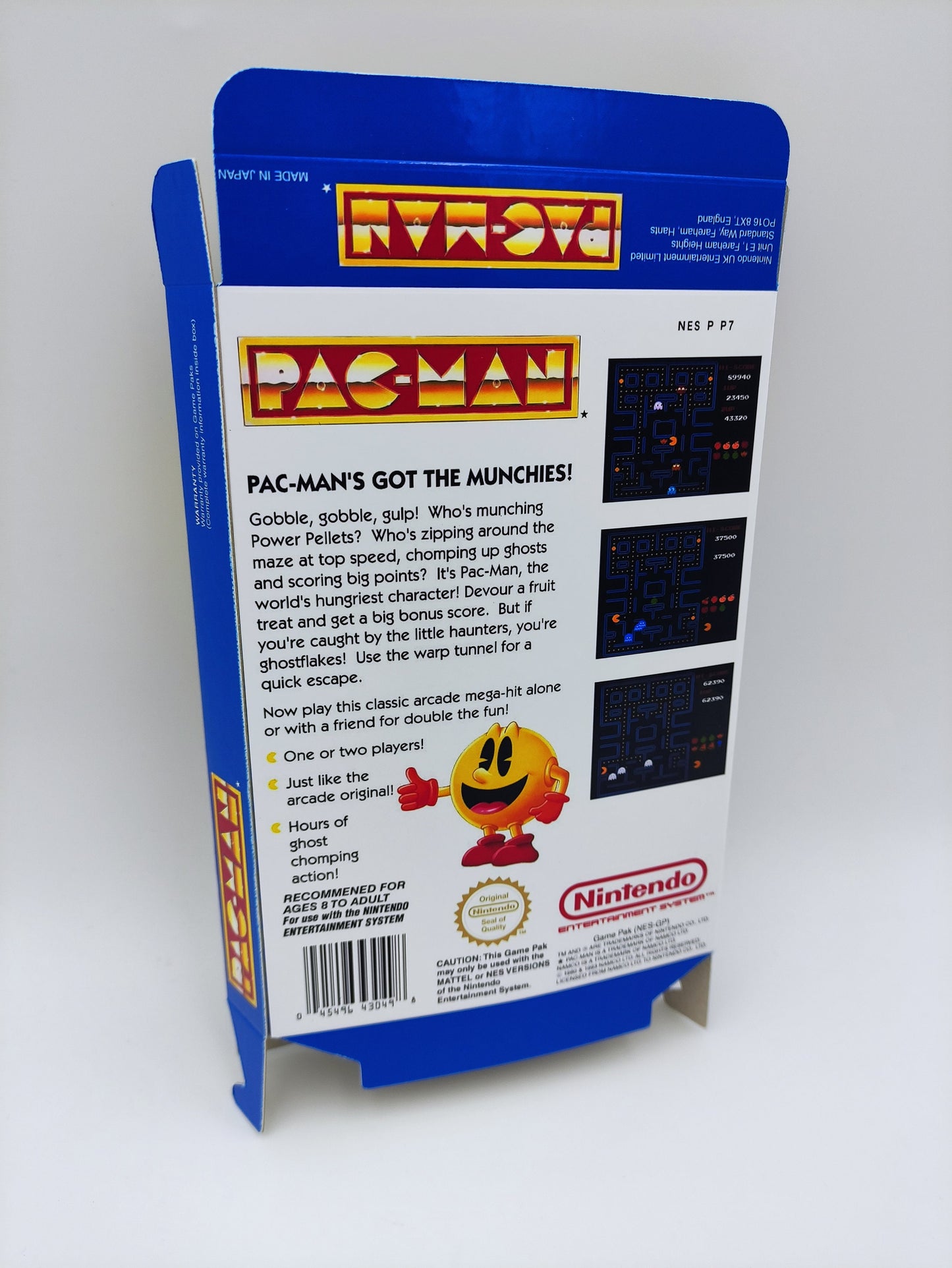 Pac-Man - Box only - NES - thick cardboard as in the original. Top Quality !