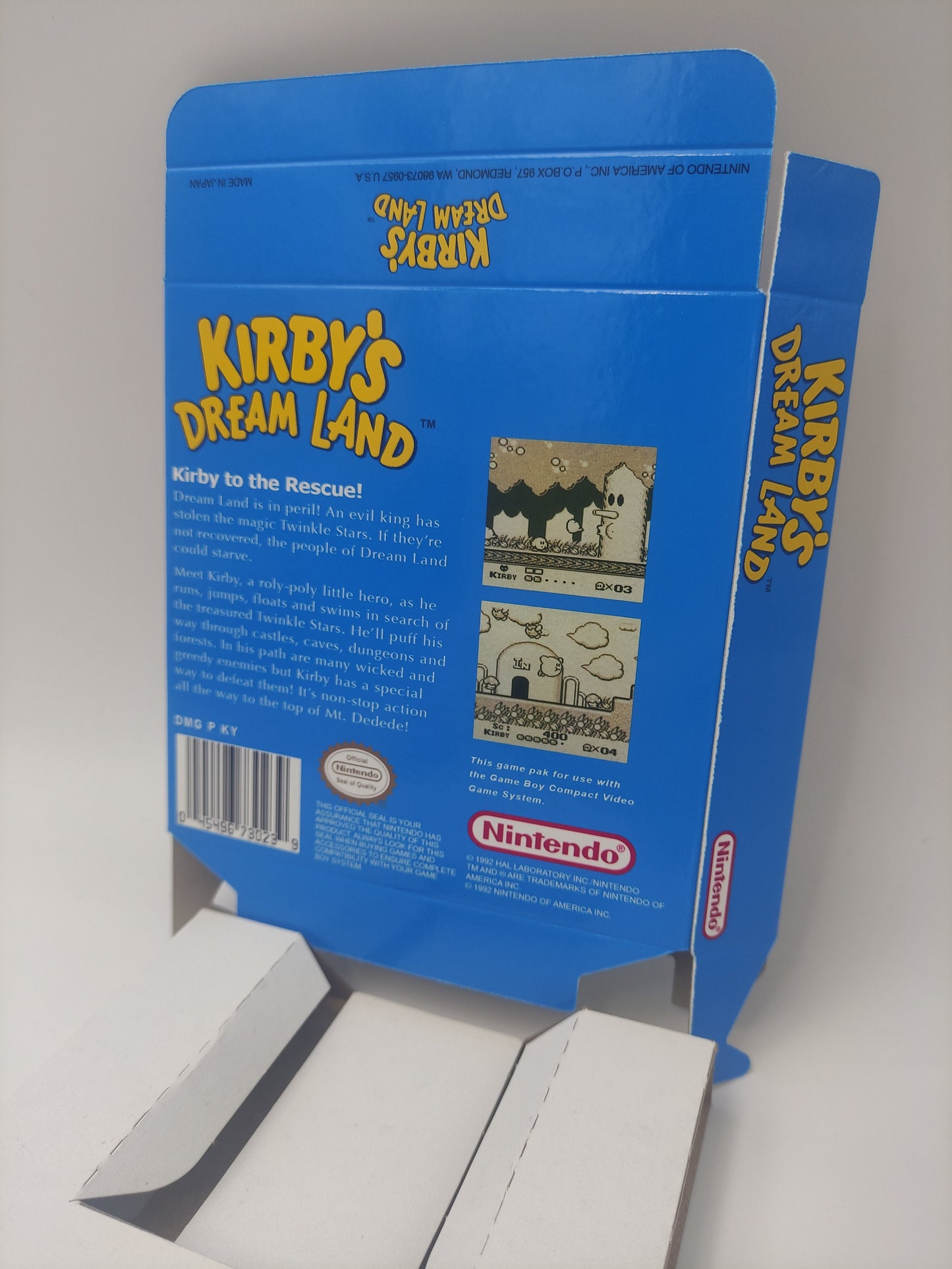 Kirby's Dream Land - GameBoy - box with inner tray option - PAL or NTSC - thick cardboard. Top Quality !!