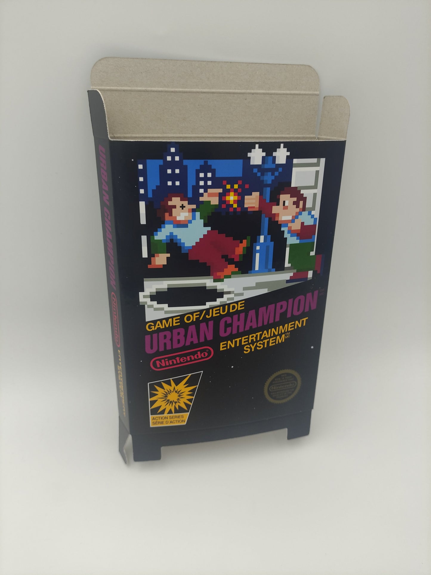 Urban Champion - Box only - NES - NTSC or PAL - thick cardboard as in the original. Top Quality !