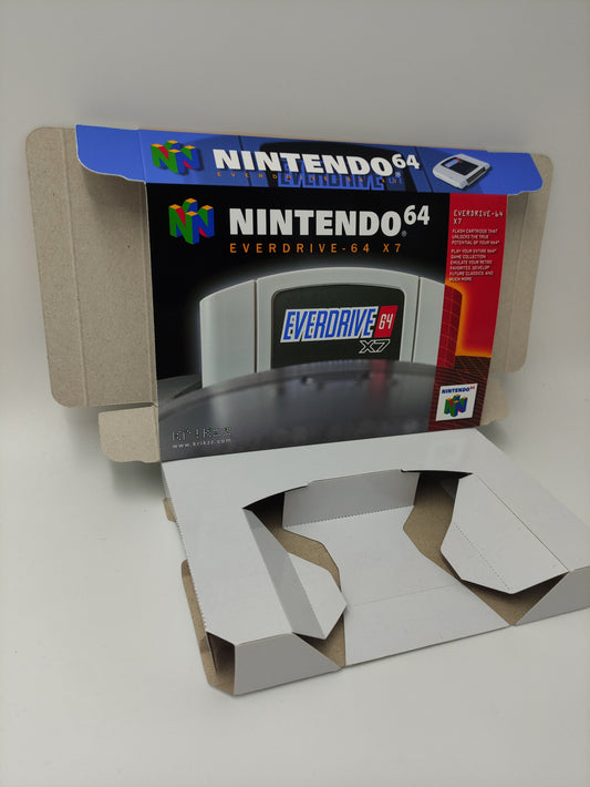 Everdrive - box with inner tray option - Nintendo 64 - thick cardboard. Top Quality !!