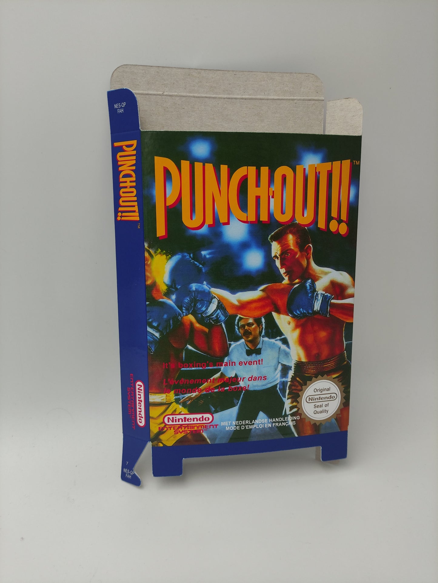 Punch Out - NES - thick cardboard as in the original. Top Quality !