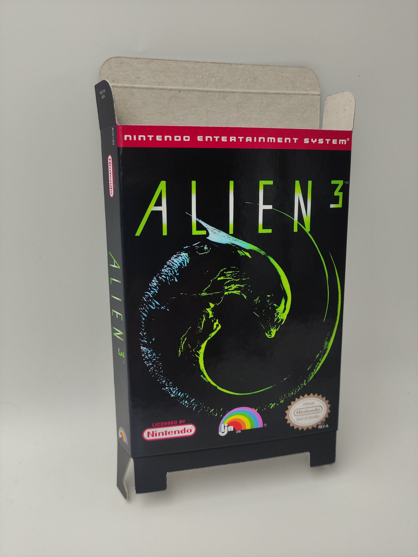 Alien 3 - Box only - NES - thick cardboard as in the original. Top Quality !