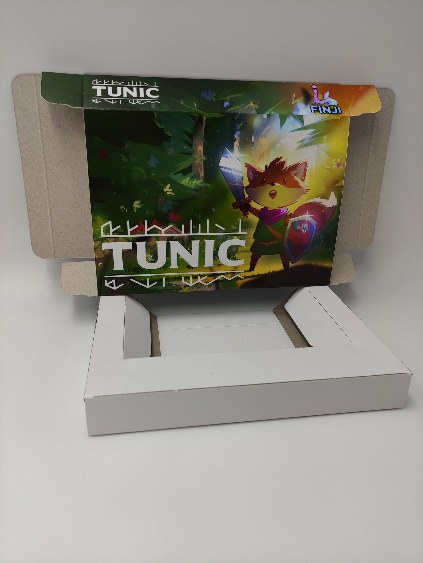 Tunic - box with inner tray option - Super Nintendo/ SNES - thick cardboard.