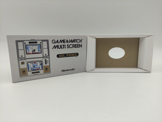 Oil Panic - Game & Watch - Multi Screen - replacement Box and Tray.