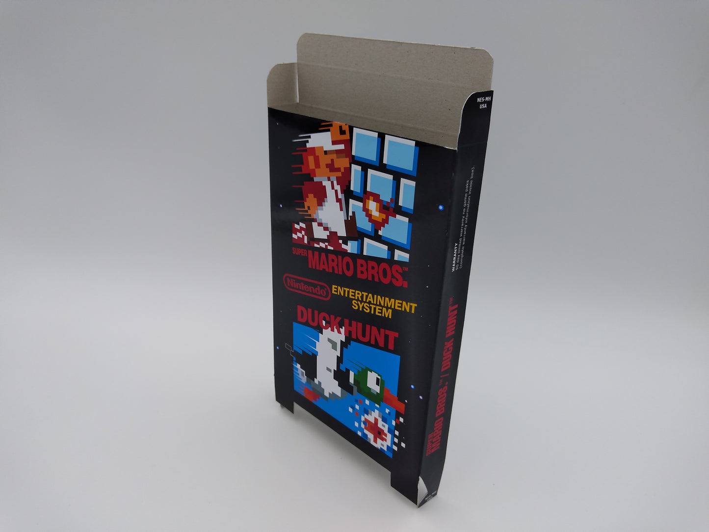 Super Mario Bros./ Duck Hunt. - Replacement Box, Manual, Dust cover, Block - NES - NTSC or PAL - thick cardboard as in the original. Top Quality !