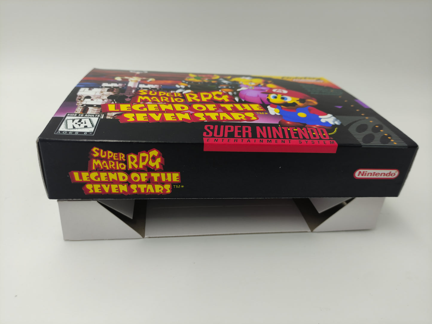 Super Mario RPG legends of the Seven Stars - box with inner tray option - Pal or NTSC - SNES - thick cardboard as in the original.