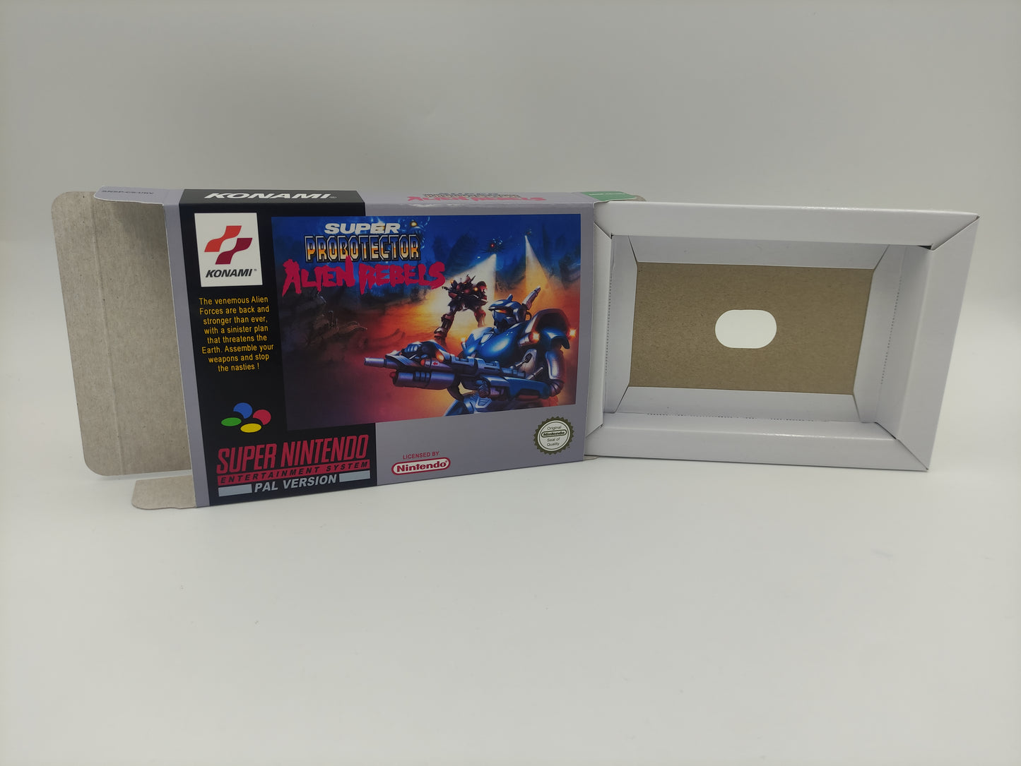 Contra III The Alien Wars/ Super Probotector Alien Rebels - box with inner tray option - PAL or Ntsc - SNES.