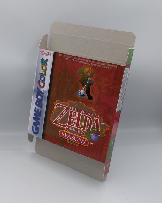 The Legend of Zelda Oracle of Seasons - box with inner tray - thick cardboard as in the original. HQ !