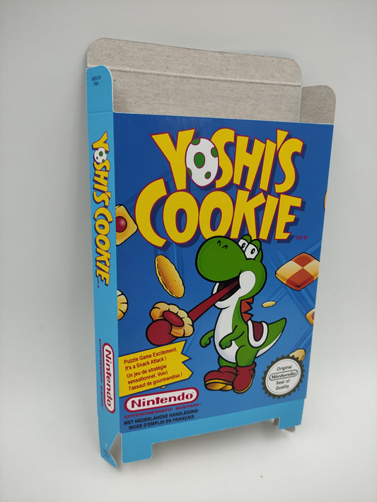 Yoshi's Cookie - Box Replacement, Dust Cover, Block - NES - thick cardboard as in the original. Top Quality !